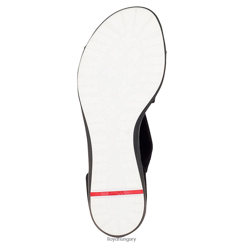 cipő HU LLOYD nők velúr felületű szandál fekete 6444N1248