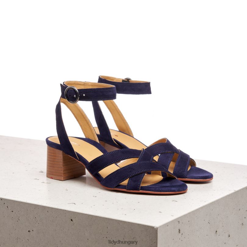 cipő HU LLOYD nők velúr felületű szandál kék 6444N1159