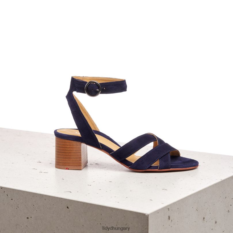 cipő HU LLOYD nők velúr felületű szandál kék 6444N1159