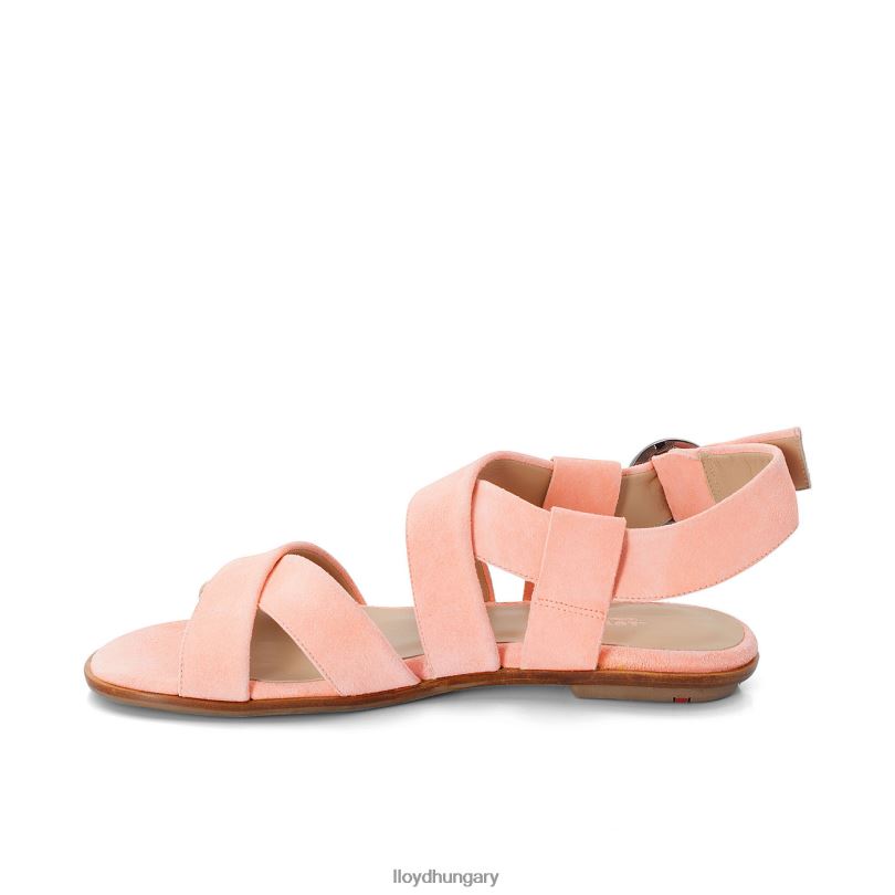 cipő HU LLOYD nők velúr felületű szandál rózsaszín 6444N1360