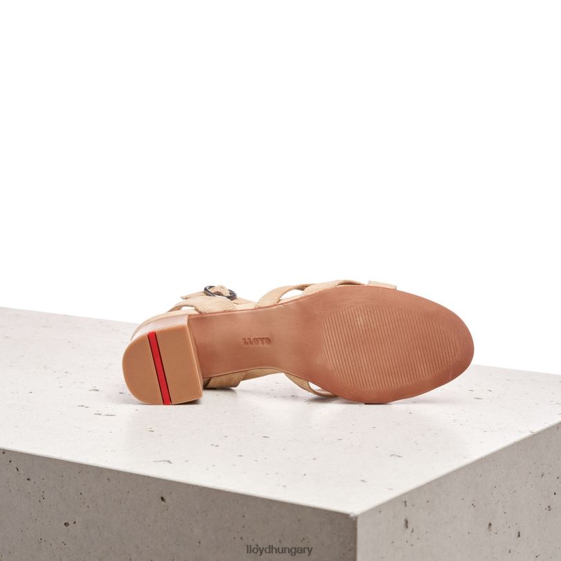 cipő HU LLOYD nők velúr szandál bézs 6444N1160