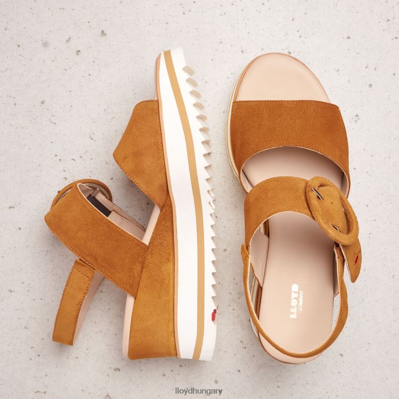 cipő HU LLOYD nők velúr szandál barna 6444N1214