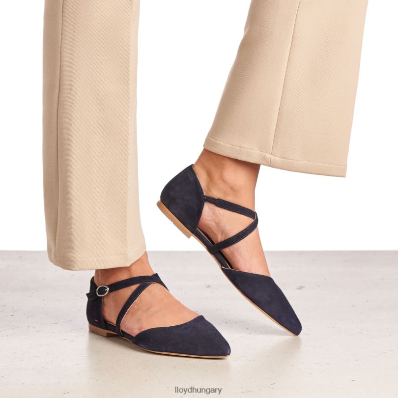 cipő HU LLOYD nők velúr szandál kék 6444N1161