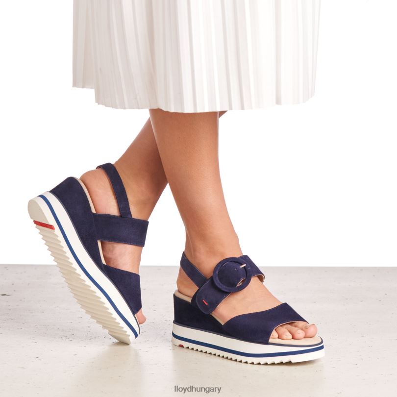 cipő HU LLOYD nők velúr szandál kék 6444N1215