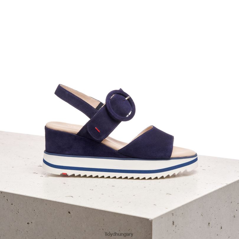 cipő HU LLOYD nők velúr szandál kék 6444N1215