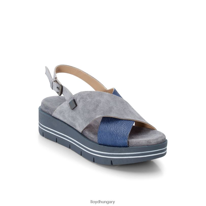 cipő HU LLOYD nők velúr szandál kék 6444N1251