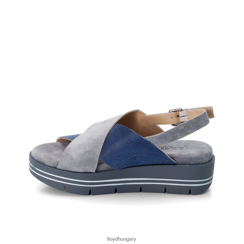 cipő HU LLOYD nők velúr szandál kék 6444N1251