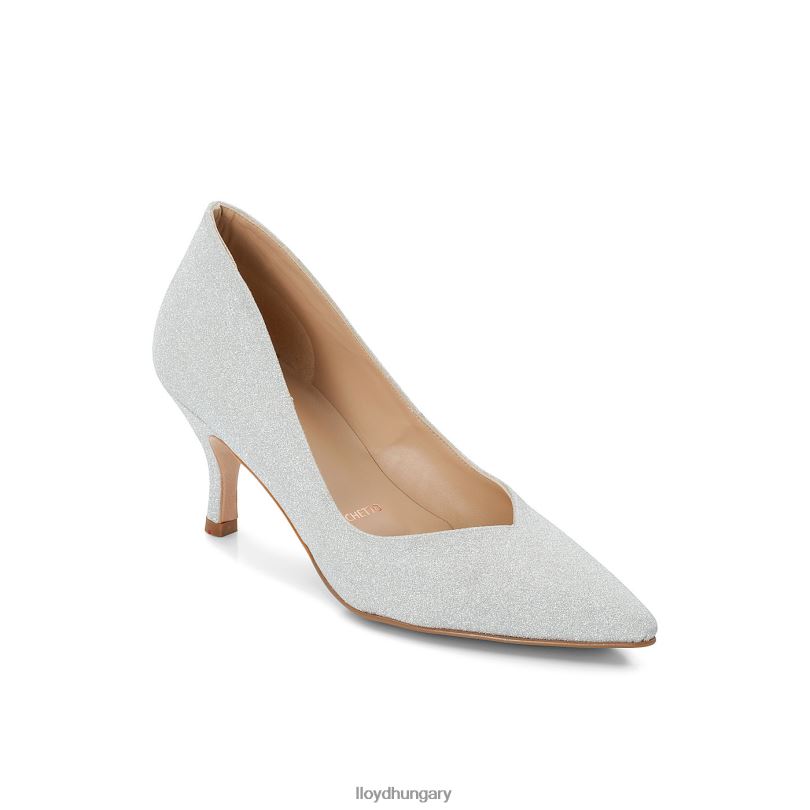 cipő HU LLOYD nők bőr hatású pumpák ezüst 6444N1100