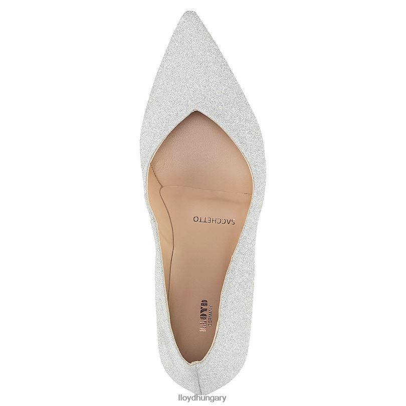cipő HU LLOYD nők bőr hatású pumpák ezüst 6444N1100