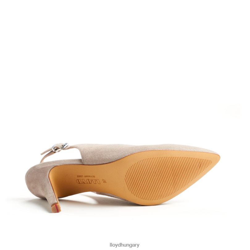 cipő HU LLOYD nők durva bőr pumpák bézs 6444N1013