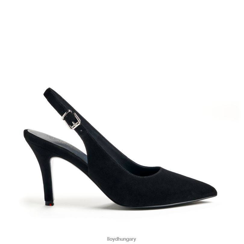 cipő HU LLOYD nők durva bőr pumpák fekete 6444N1012