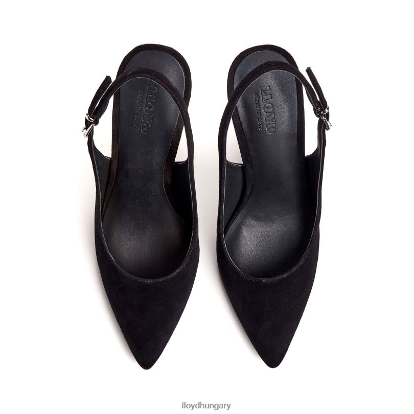 cipő HU LLOYD nők durva bőr pumpák fekete 6444N1012