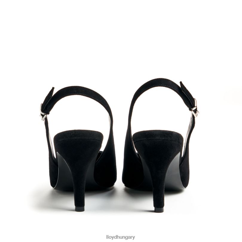 cipő HU LLOYD nők durva bőr pumpák fekete 6444N1012