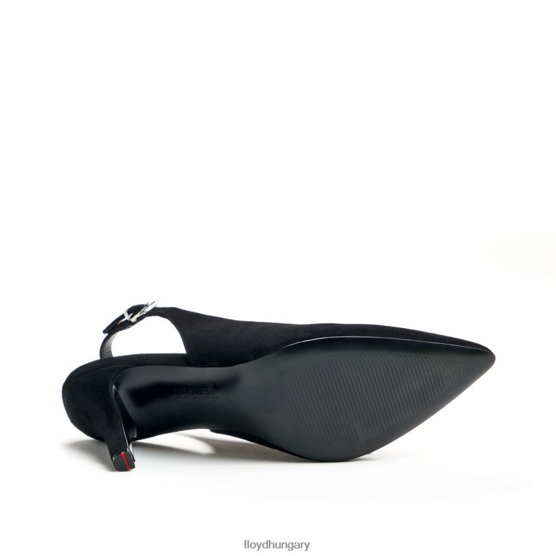 cipő HU LLOYD nők durva bőr pumpák fekete 6444N1012