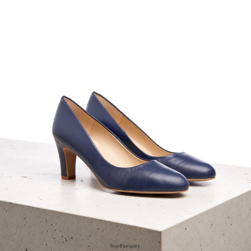 cipő HU LLOYD nők durva bőr pumpák kék 6444N1052