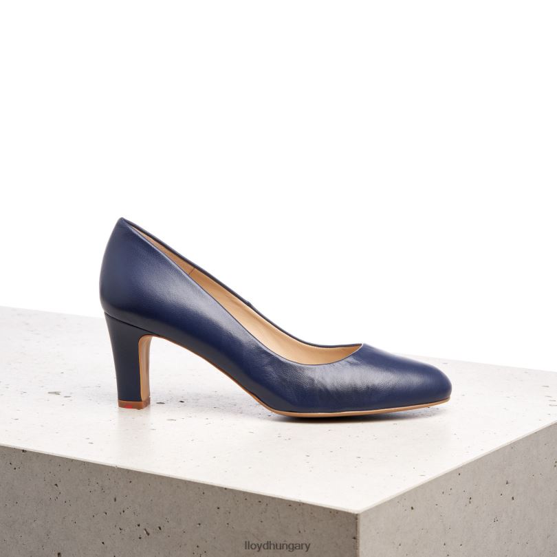 cipő HU LLOYD nők durva bőr pumpák kék 6444N1052