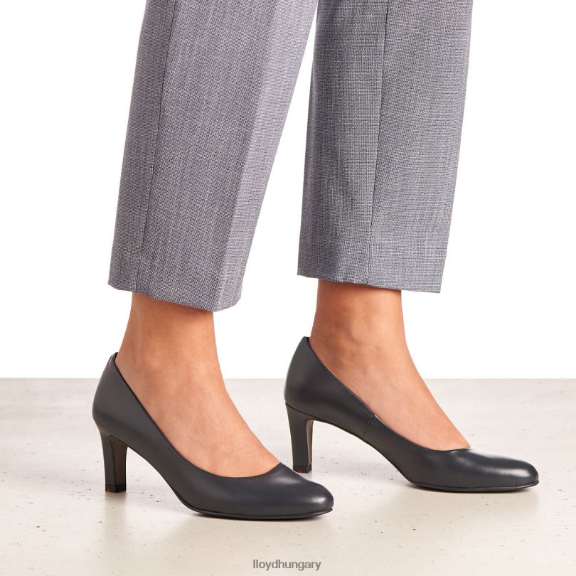 cipő HU LLOYD nők durva bőr pumpák kék 6444N1062