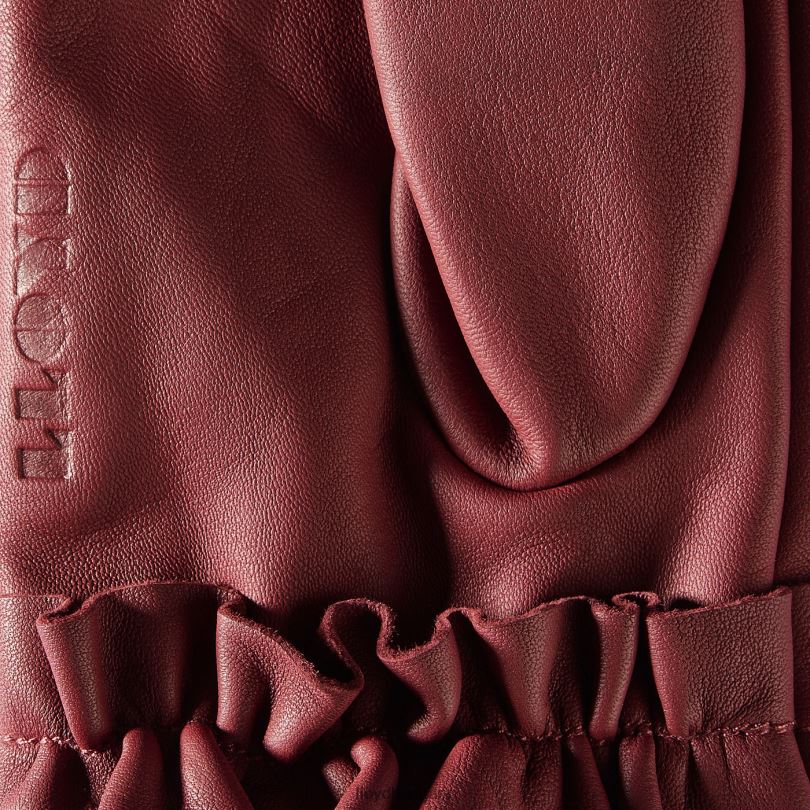 kiegészítők HU LLOYD nők elegáns kesztyű piros 6444N1313