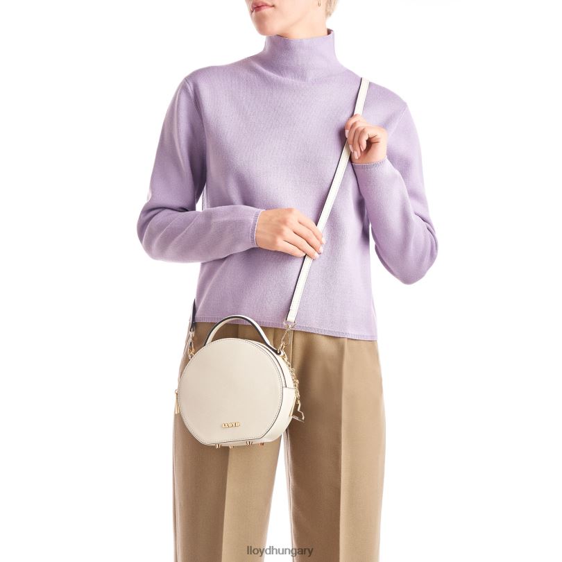 kiegészítők HU LLOYD nők kerek táska bézs 6444N1280