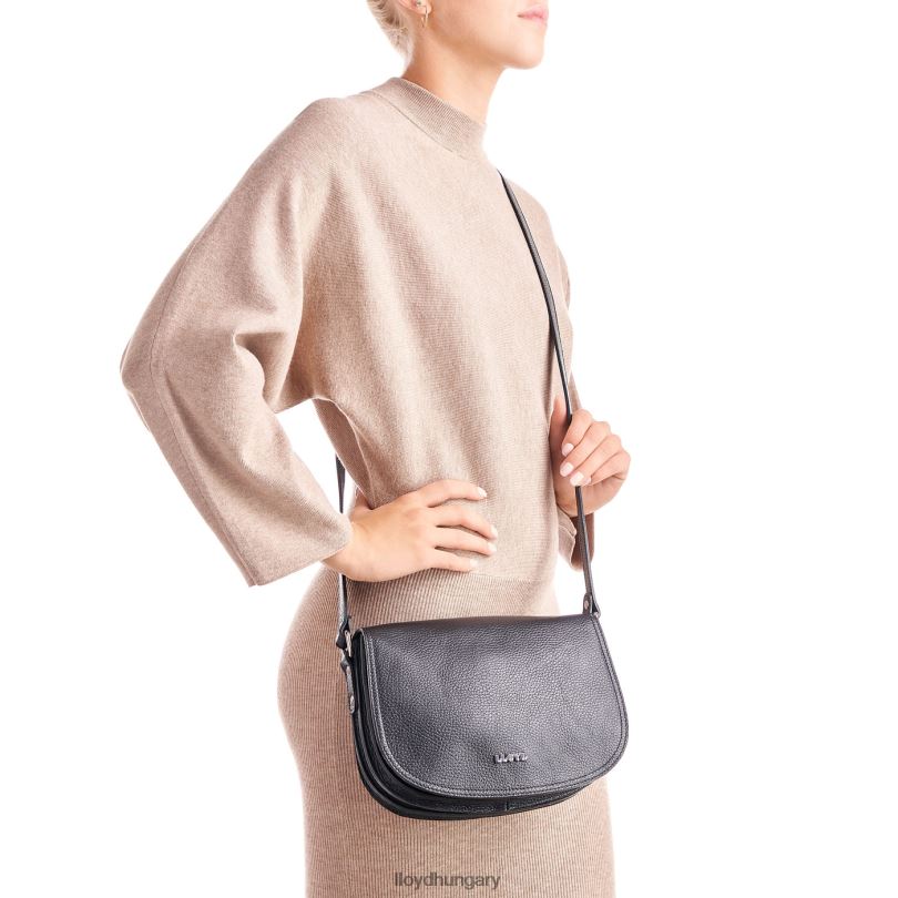 kiegészítők HU LLOYD nők nyeregtáska fekete 6444N1298